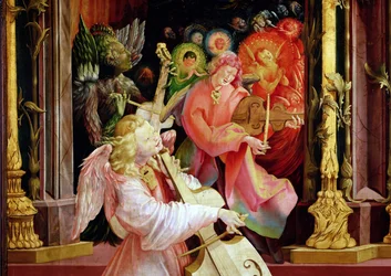 Angel Musicians, from the Concert of Angels from the Isenheim Altarpiece, c. 1512-16